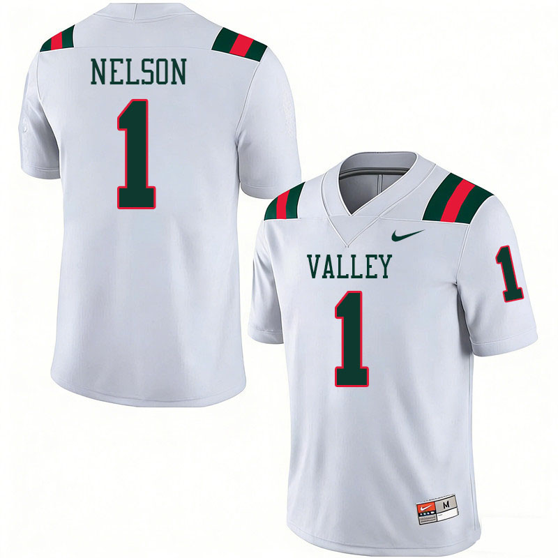 Mississippi Valley State Delta Devils #1 Cameron Nelson College Football Jerseys,Uniforms Stitched-W